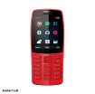 صفحه نمایش گوشی موبایل نوکیا مدل Nokia 210 از رو به رو رنگ قرمز