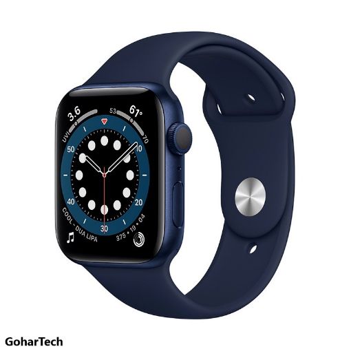 ساعت مچی هوشمند اپل سری 6 مدل 40mm بدنه آلومینیوم به رنگ آبی با بند سیلیکونی