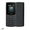 Front and back of Nokia 105 (2023) black color